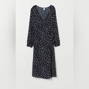 Long sleeve wrap dress